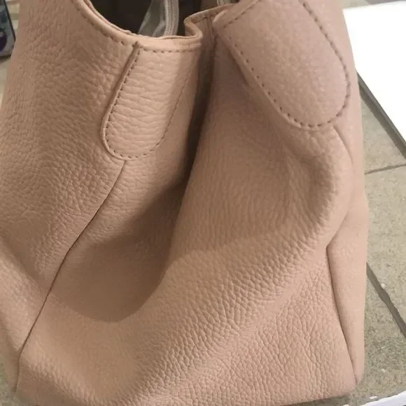 Mark & Graham Cream Satchel with Bamboo Handles - Picture 8 of 16